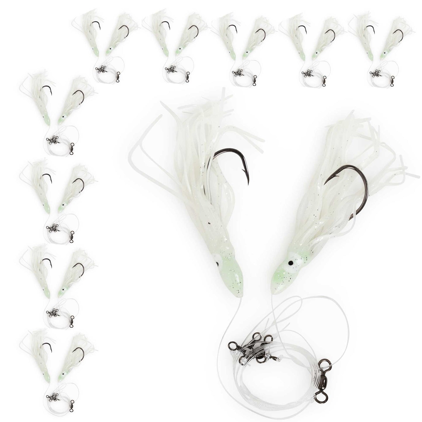 Tile Fish High Low Rig Glow In the Dark Pink & Glow