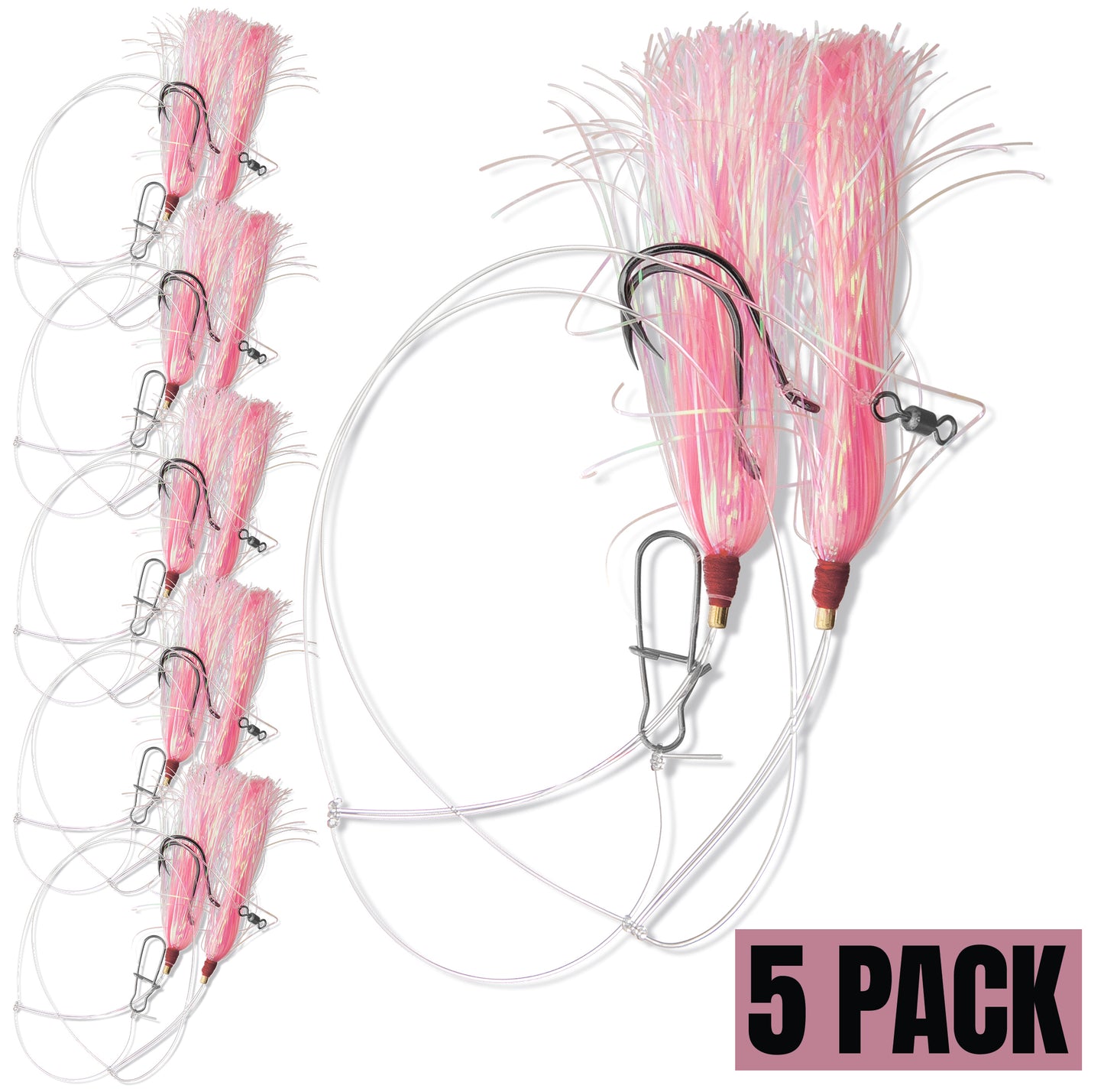Pink Mylar teaser rig
