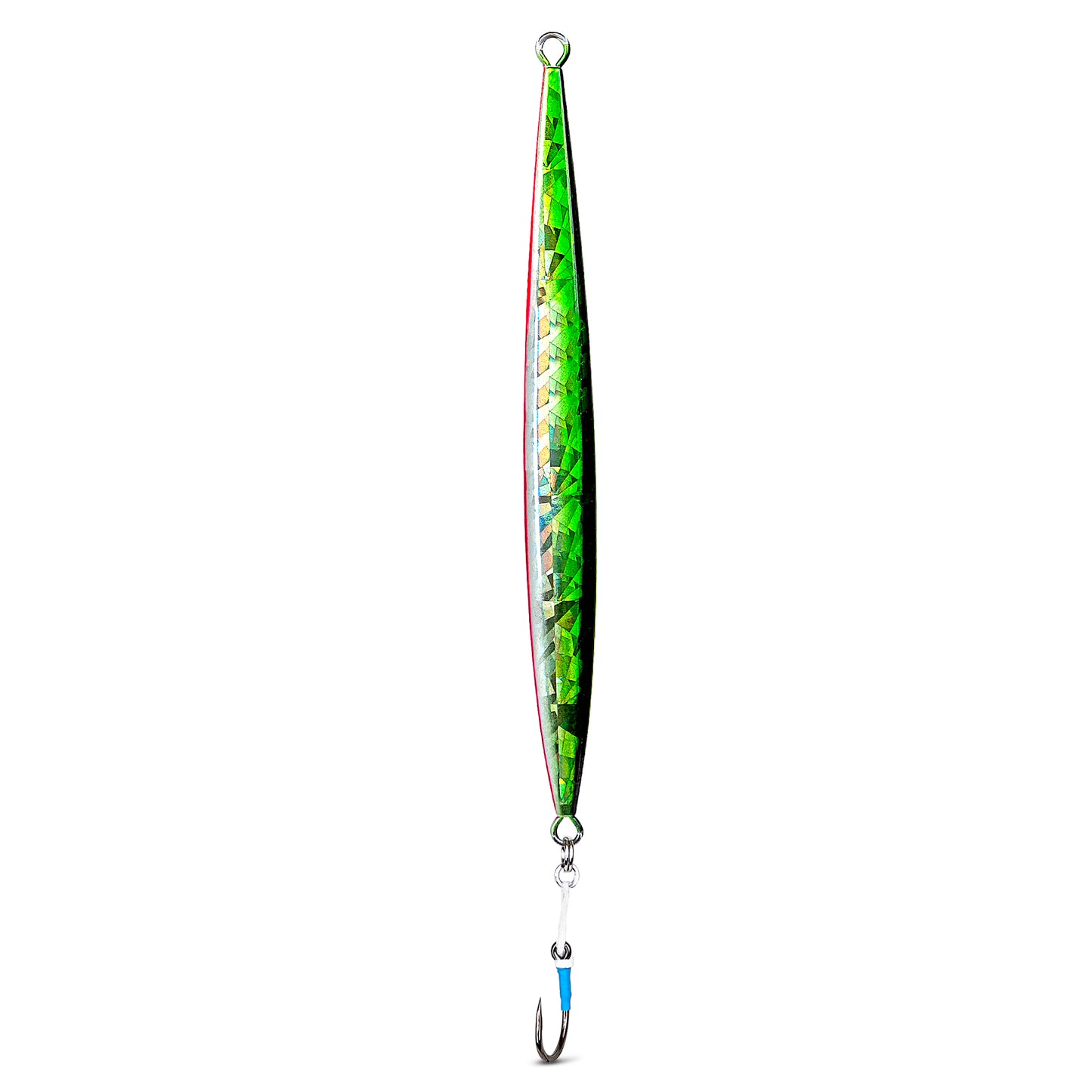 green/white vertical jig