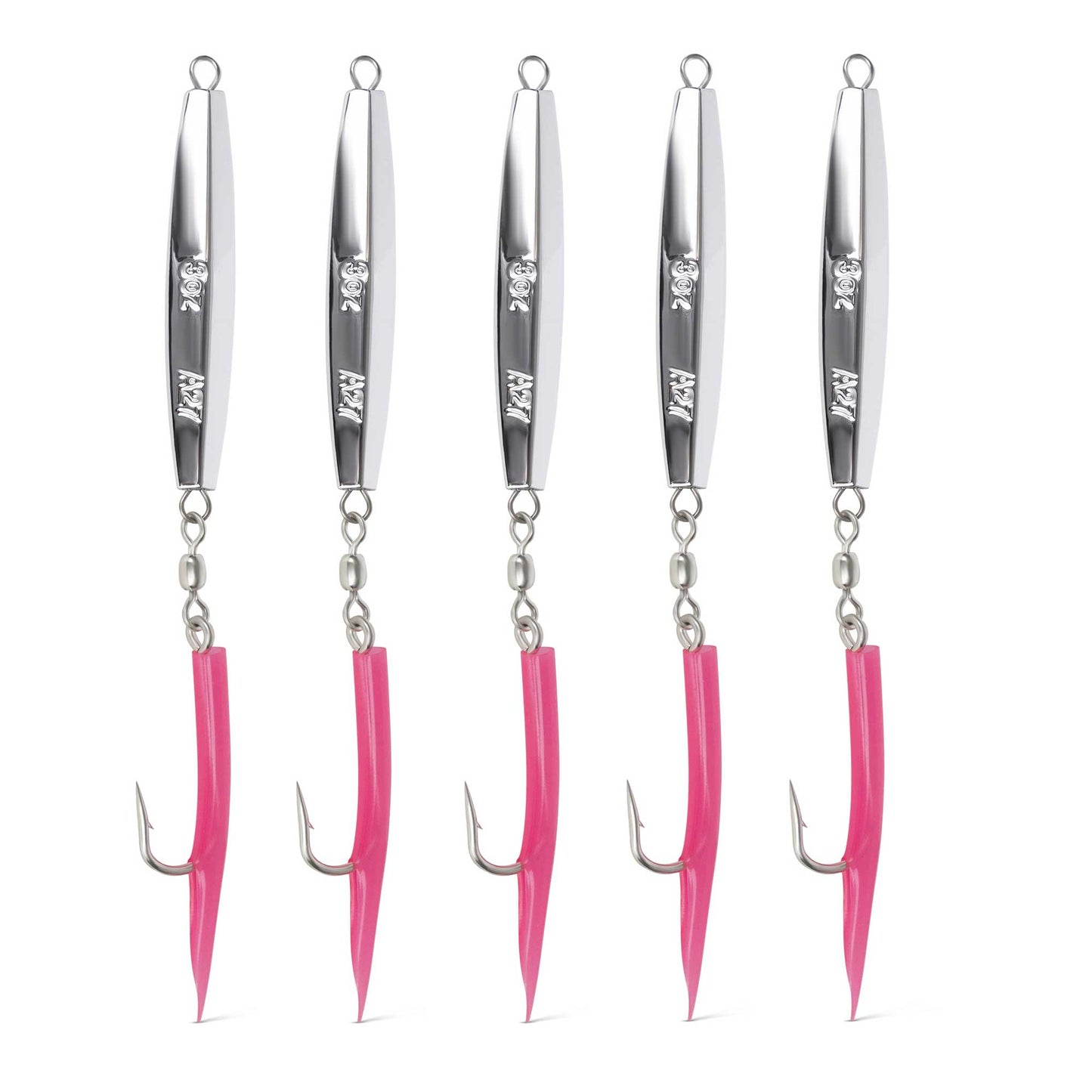 A17 2oz Cape Cod Diamond Jig Green or Pink 1, 5, 10 pack options
