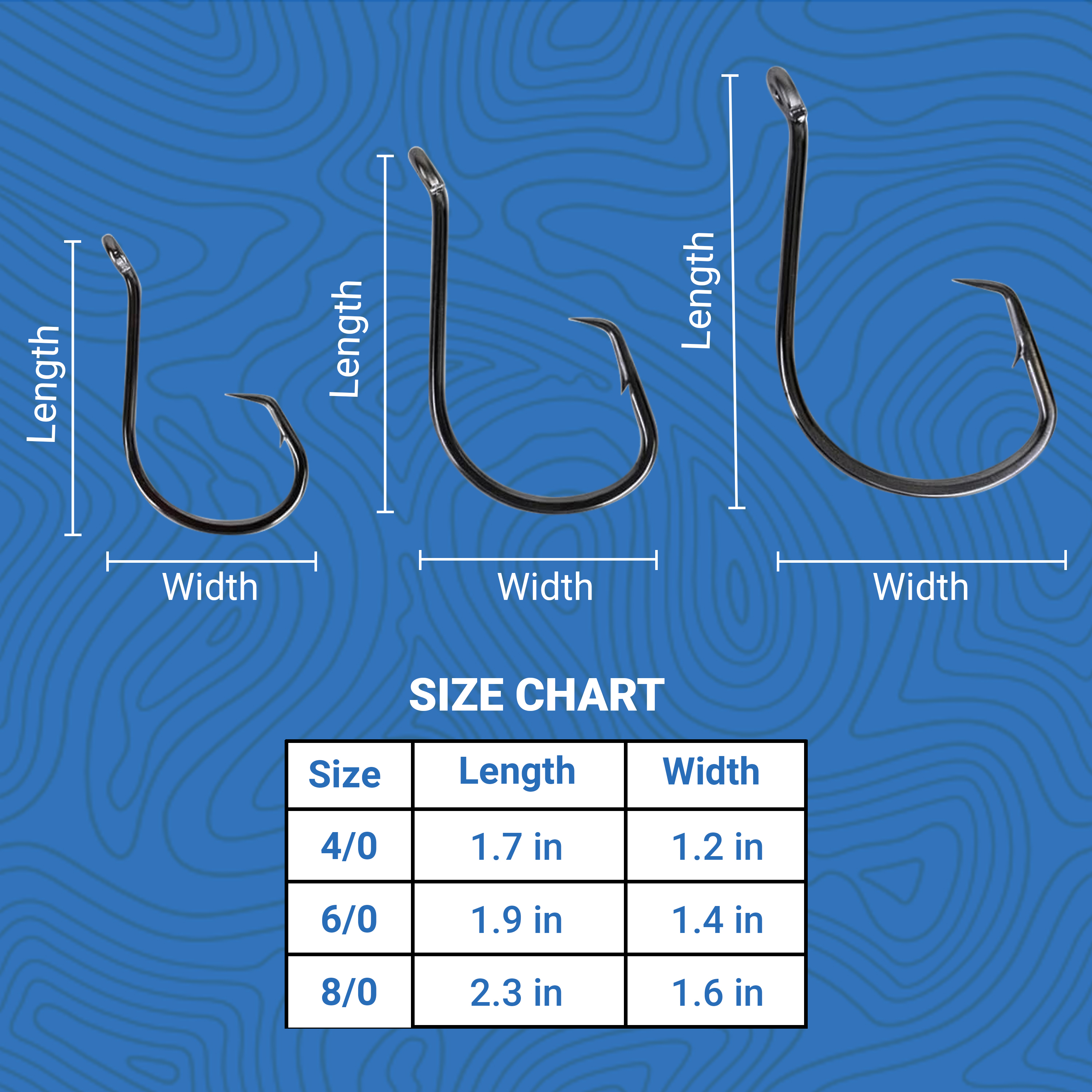 100 Pack Inline Circle Hooks 4/0 6/0 8/0 - Black Nickel Steel 100 Pack Inline Circle Hooks 4/0 6/0 8/0 - Black Nickel Steel