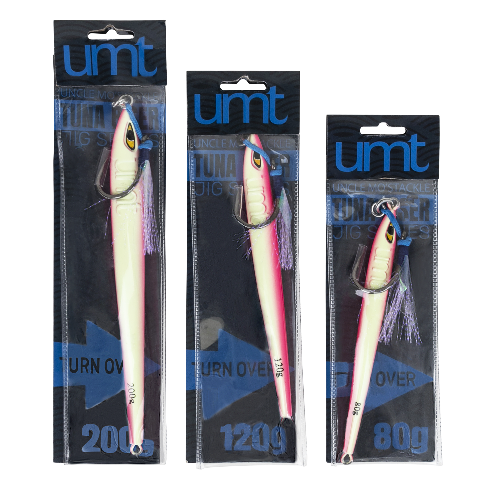 80, 120, 200 gram vertical jigs 