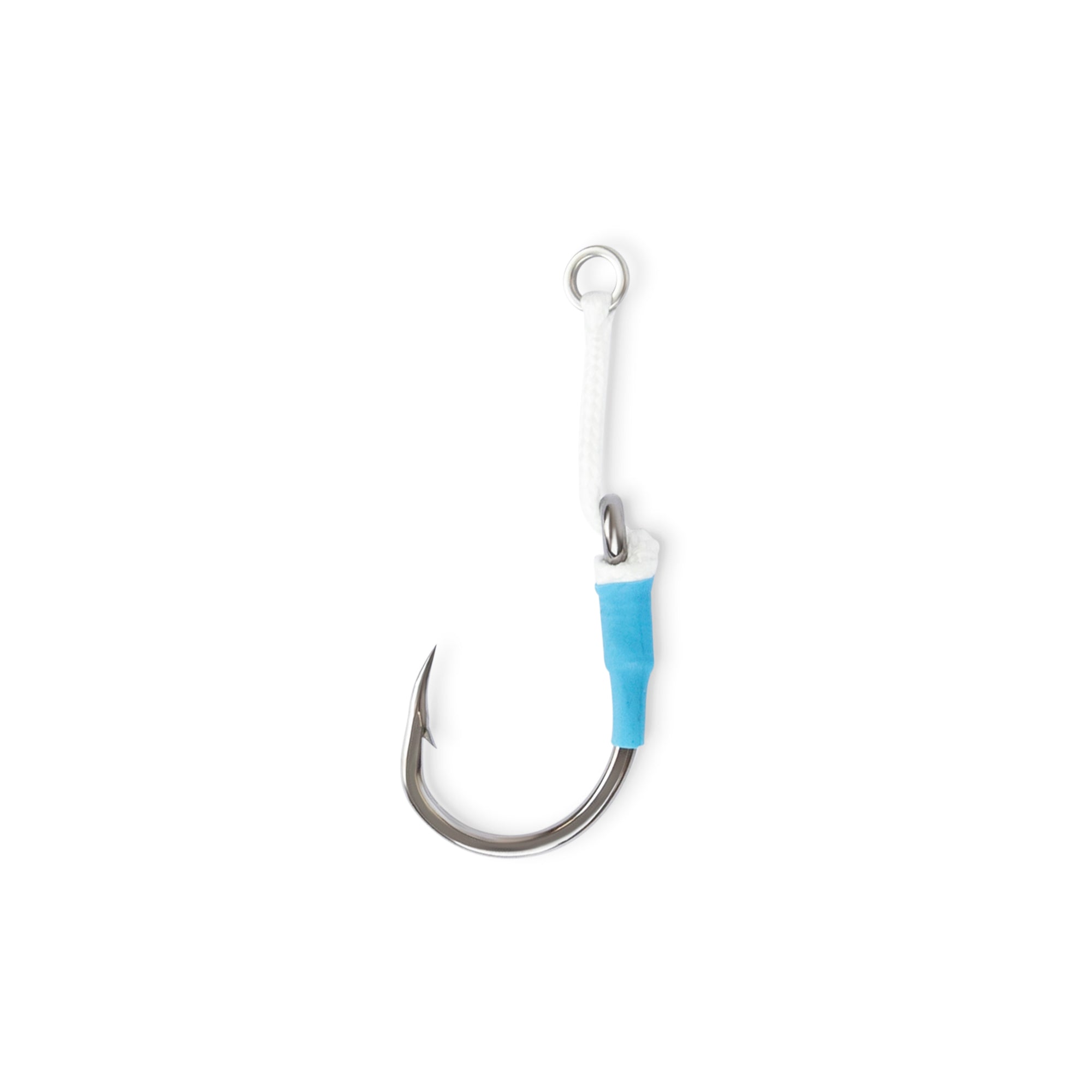 6/0 Jigging Assist Hooks with Solid Ring & Assist Cord 20 Pack
