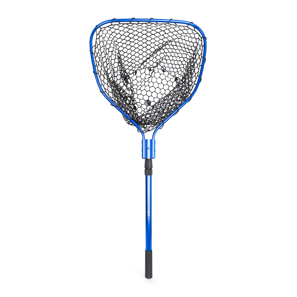10 inch Deep 5-Foot Telescopic Fishing Net Blue