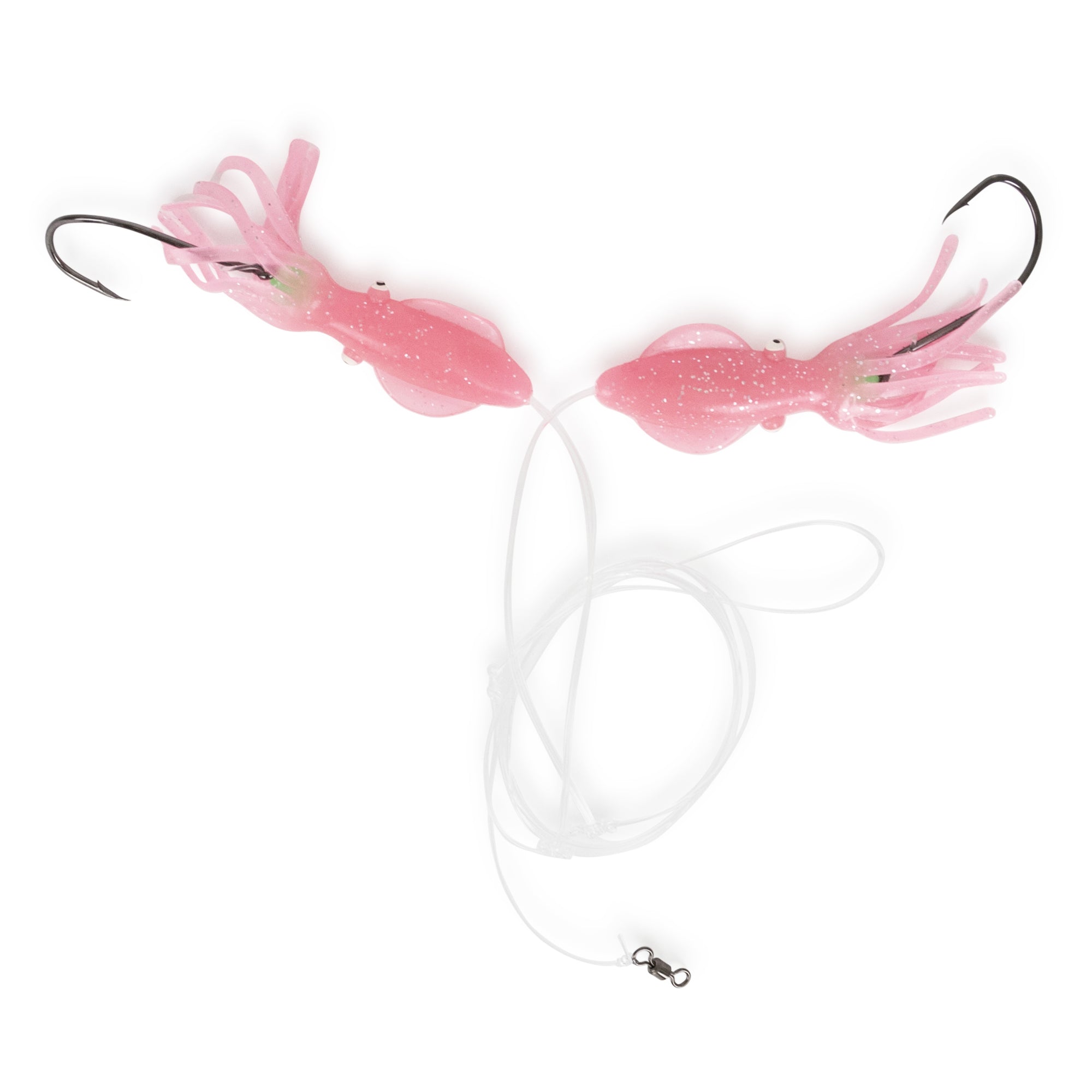 Grouper/Snapper Hi-Lo 3" Pink Fat Squid Teaser Rigs