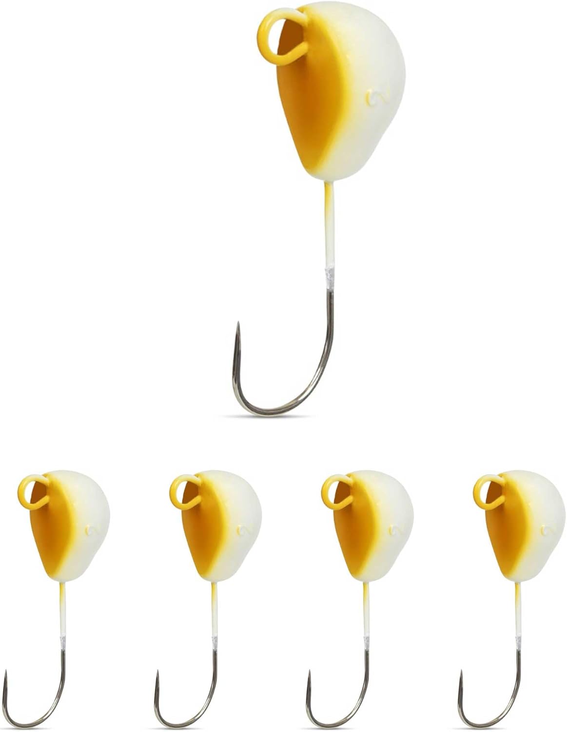 UMT White Chin Wrecker Blackfish Jig – 2oz White Legger & Greenie – 1, 5, or 10 Pack Options