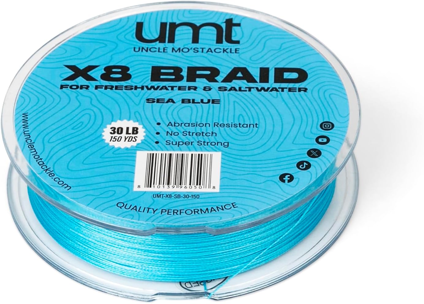 UMT X8 Braided Bishing line 150 Yards 10LB 20LB 30LB